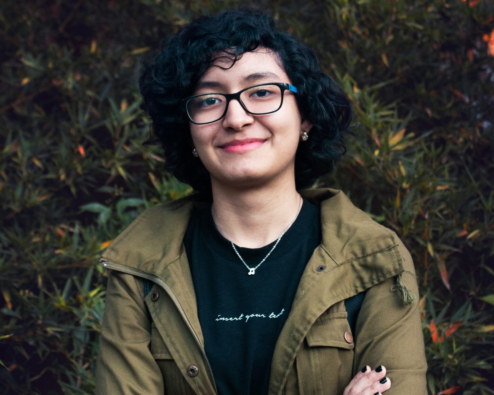 Teen girl looking at camera