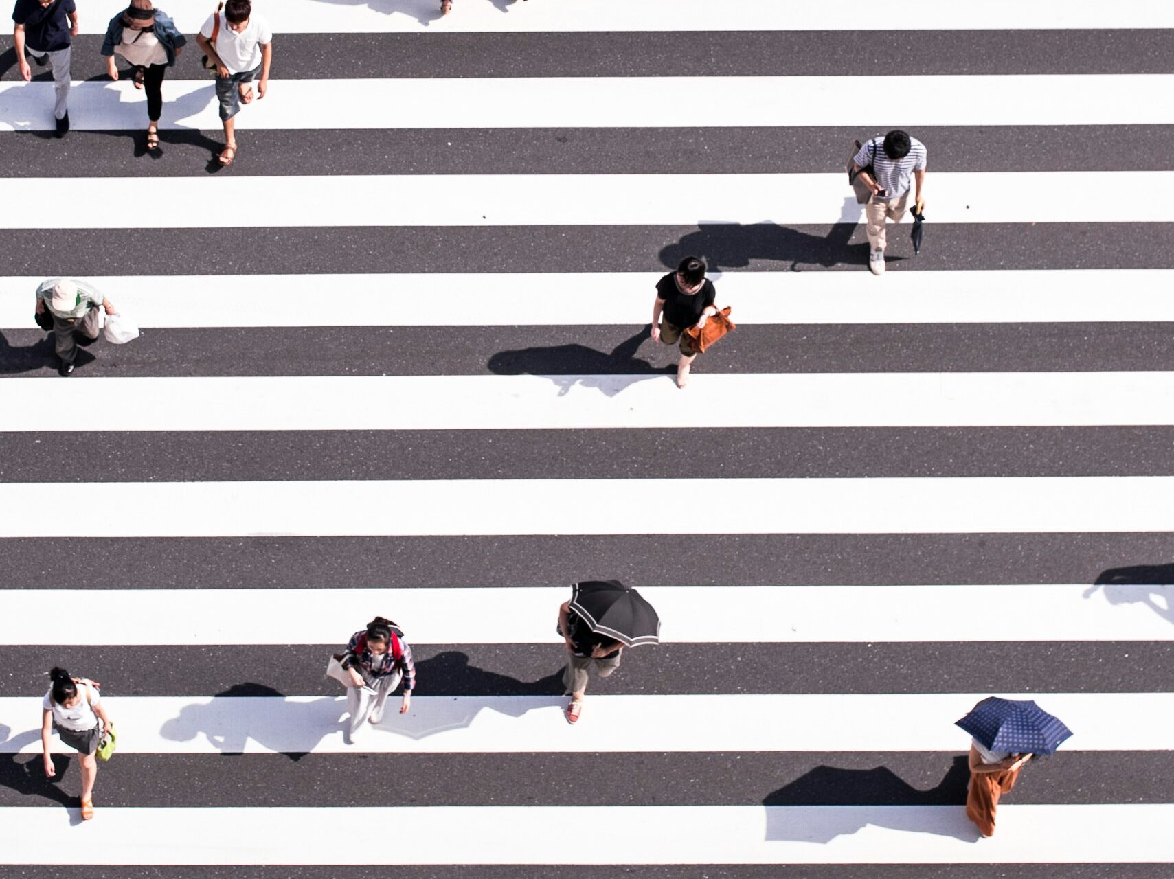 People crossing street