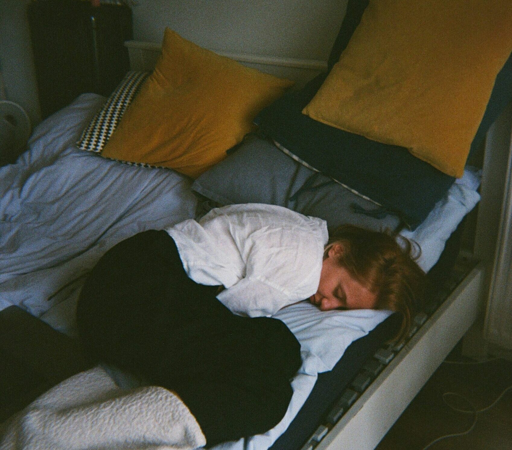Teenager sleeping